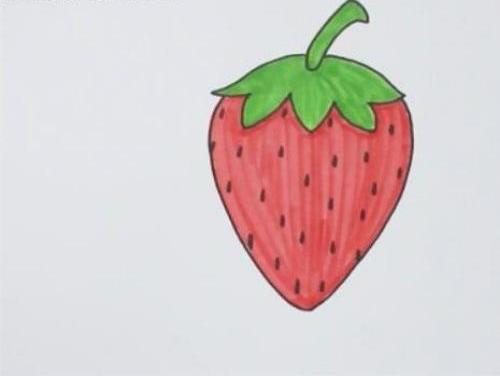 可爱彩色草莓简笔画教程图解 简单又好看草莓简笔画怎么画