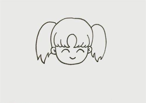 彩色穿校服的小女孩简笔画怎么画 最简单的穿校服的小女孩简笔画教程带步骤
