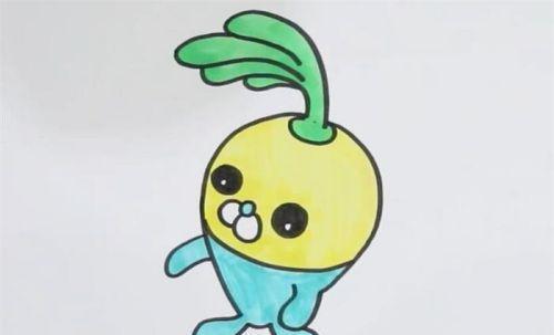 可爱带颜色萝卜简笔画步骤教学 简单萝卜简笔画怎么画