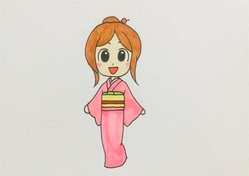 简单又漂亮古风汉服简笔画怎么画 手绘长裙汉服简笔画教学