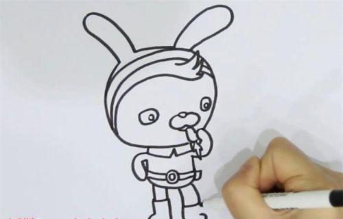 可爱彩色卡通兔子简笔画怎么画 带颜色卡通兔子简笔画步骤图解