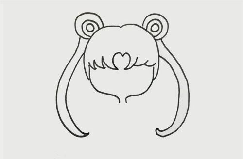 公主美少女战士简笔画教程步骤 q版彩色美少女战士简笔画怎么画