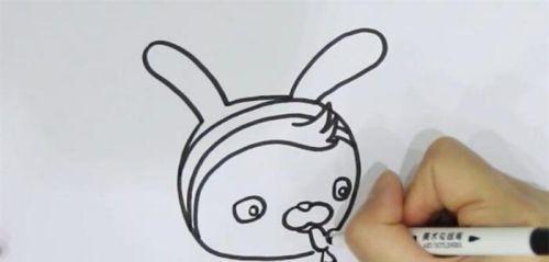 可爱彩色卡通兔子简笔画怎么画 带颜色卡通兔子简笔画步骤图解