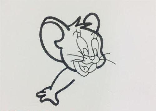 可爱卡通杰瑞鼠简笔画图片大全 卡通老鼠杰瑞简笔画怎么画