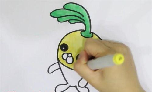 可爱带颜色萝卜简笔画步骤教学 简单萝卜简笔画怎么画