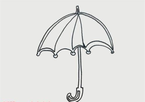 可爱彩色雨伞简笔画怎么画 雨伞简笔画儿童简笔画画法教学