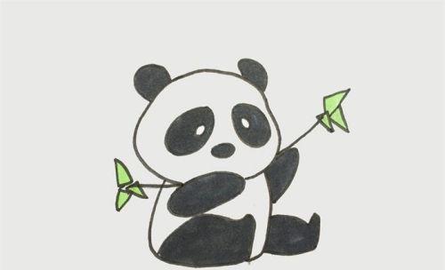 可爱彩色大熊猫简笔画怎么画 简单又好看大熊猫简笔画步骤画法