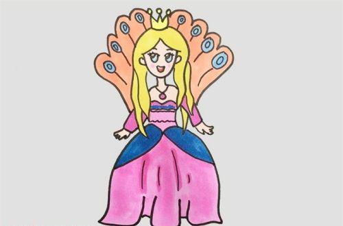 长裙美少女公主简笔画教程带步骤 简单又漂亮公主简笔画怎么画