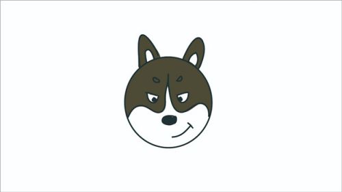 q版可爱哈士奇简笔画怎么画 萌系彩色哈士奇简笔画画法图解